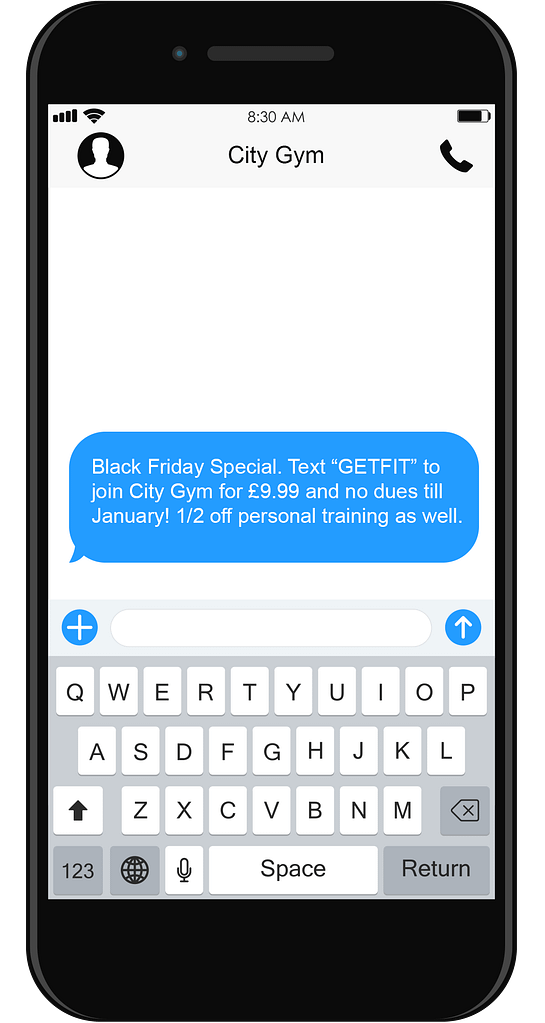 promo SMS picture for touchpoint marketing