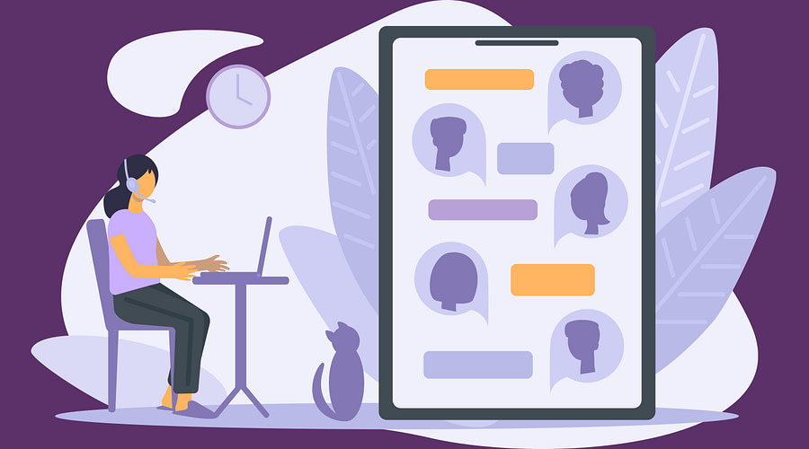 conversational messaging banner voicesage