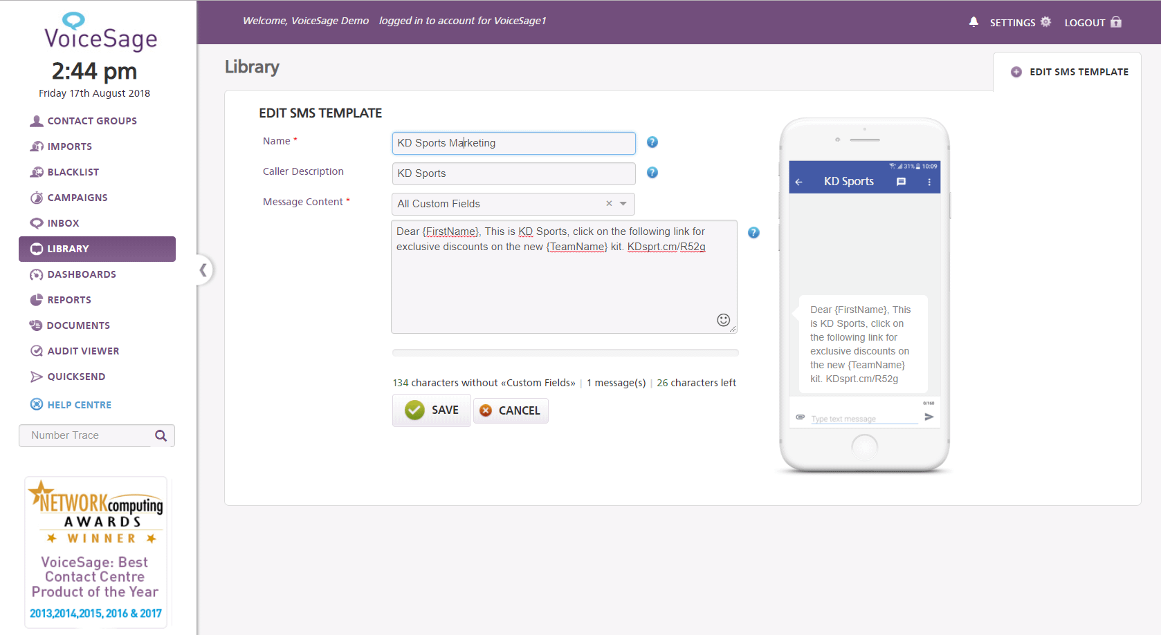 Automated SMS and Two-way customer interactions