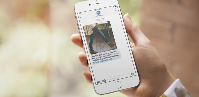 retail messaging example