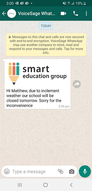 weather warning text