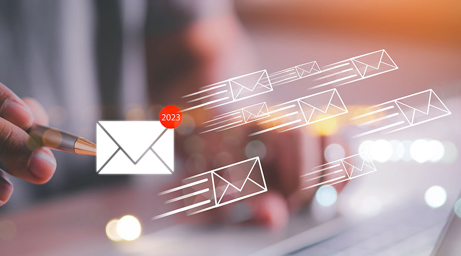 email and text messaging banner