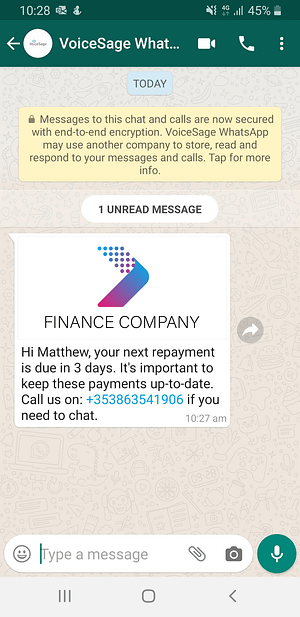 payment reminder whatsapp message
