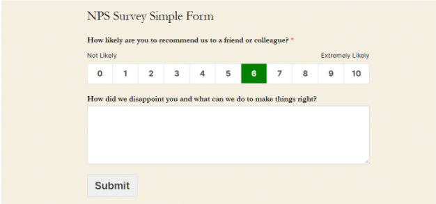 nps survey for customer feedback